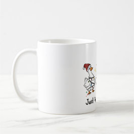 Nur ein fröhliches Gänse-Festtagsdesign Kaffeetasse