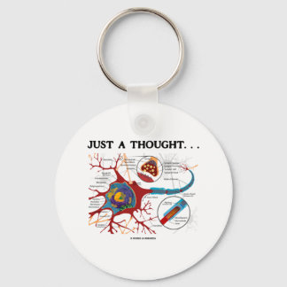 Nur ein Gedanke ... (Neuron / Synapse) Schlüsselanhänger