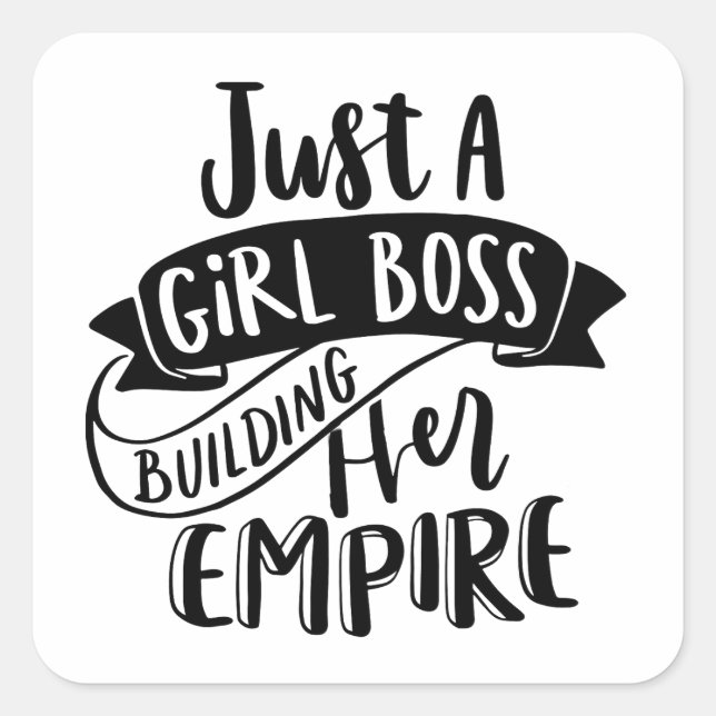 Nur ein Girl Boss Gebäude Ihr Empire Aufkleber (Vorderseite)