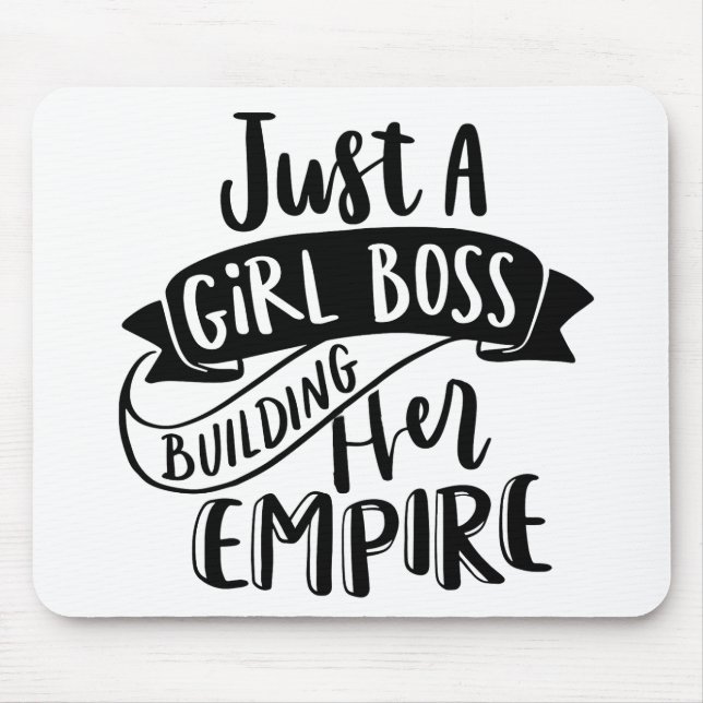 Nur ein Girl-Boss-Gebäude Ihr Empire-Mauspad Mousepad (Vorne)