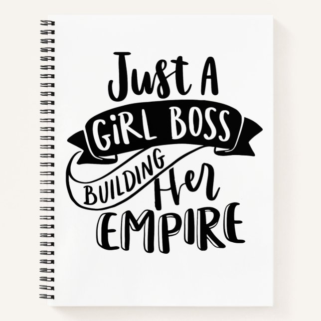 Nur ein Girl Boss Gebäude Ihr Empire-Notebook Notizbuch (Vorderseite)