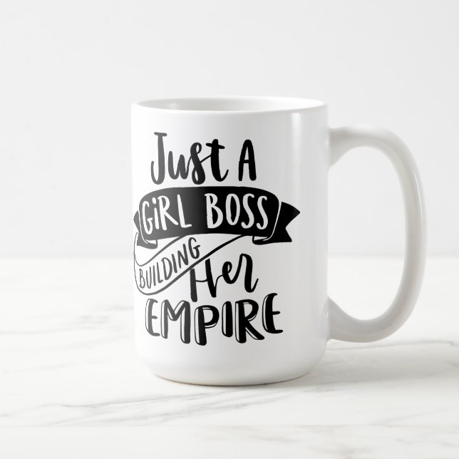 Nur ein Girl Boss Gebäude Ihr Empire Tasse (Rechts)