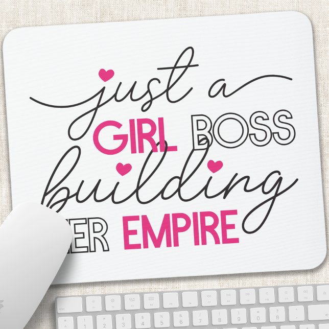 Nur ein Girl Boss Gebäude ihr Reich Mousepad (Von Creator hochgeladen)