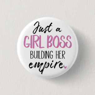 Nur ein Girl Boss   Motivations-Pin-Button Button