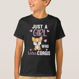 Nur ein Girl Corgis Lieben Kawaii Dog Corgi T-Shirt
