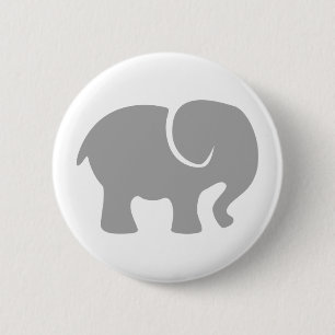Nur ein grauer Elefant Button