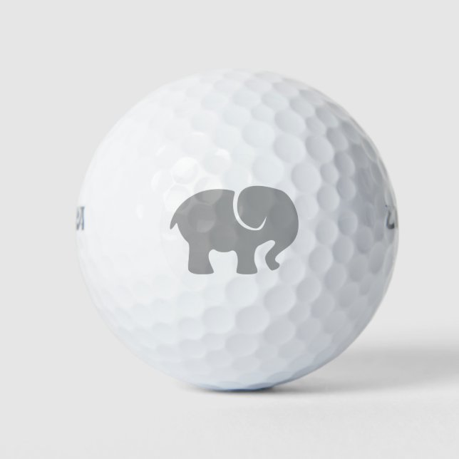 Nur ein grauer Elefant Golfball (Vorderseite)