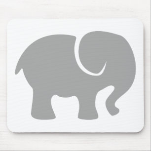 Nur ein grauer Elefant Mousepad