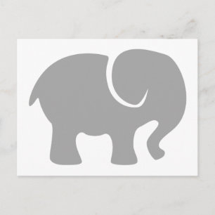 Nur ein grauer Elefant Postkarte