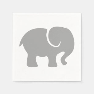 Nur ein grauer Elefant Serviette