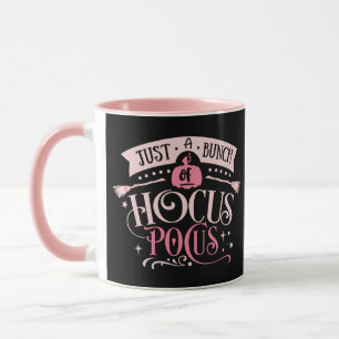 Nur ein Haufen Hocus Pocus Pink & Black Halloween Tasse