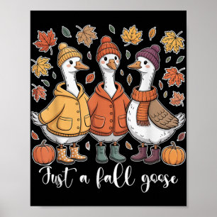 Nur ein Herbstkürbis Verlasst gemütlichen Schweiß Poster