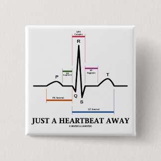 Nur ein Herzschlag entfernt (EKG/ECG) Button
