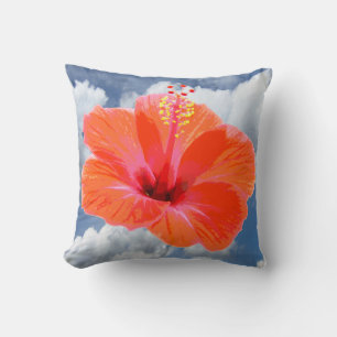Nur ein Hibiskus Blossom + Ihr Text & Ideen Kissen