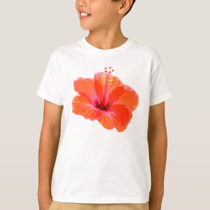 Nur ein Hibiskus Blossom + Ihr Text & Ideen T-Shirt