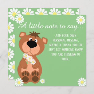 Nur ein Hinweis, um Niedliche Bären zu sagen