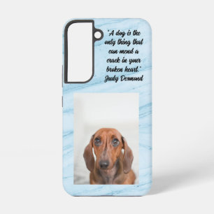 Nur ein Hund Marmor Hintergrund Samsung Galaxy Hül Hülle