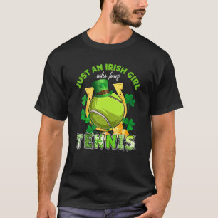 Nur ein irisches Mädchen, das Liebe Tennis Lucky S T-Shirt