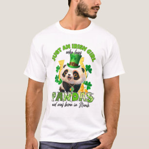Nur ein irisches Mädchen, das Pandas Lucky März Bi T-Shirt