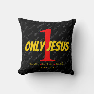 NUR EIN JESUS Christlich Kissen