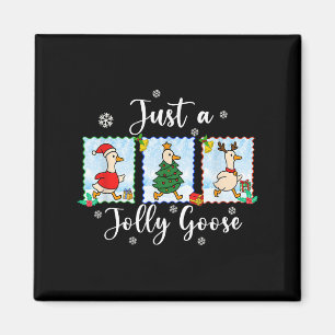 Nur ein Jolly Gänse Funny Merry Goosemas Niedlich Magnet