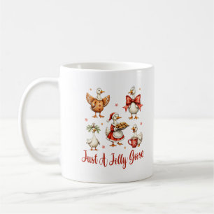 Nur ein Jolly Goose Funny Christmas Gänse Zitat Kaffeetasse