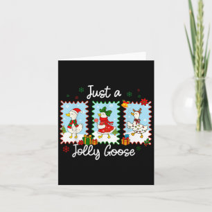 Nur ein Jolly Goose Funny Goose Santa Reindeer Nie Karte