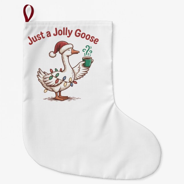 Nur ein Jolly Goose Weihnachtsgoose Drink Matcha Großer Weihnachtsstrumpf (Vorderseite)