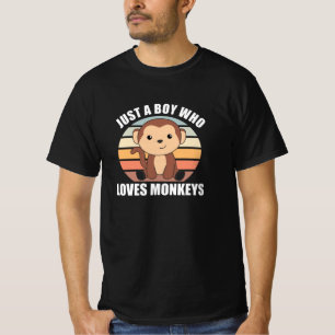 Nur ein Junge, der Affen Liebe T-Shirt