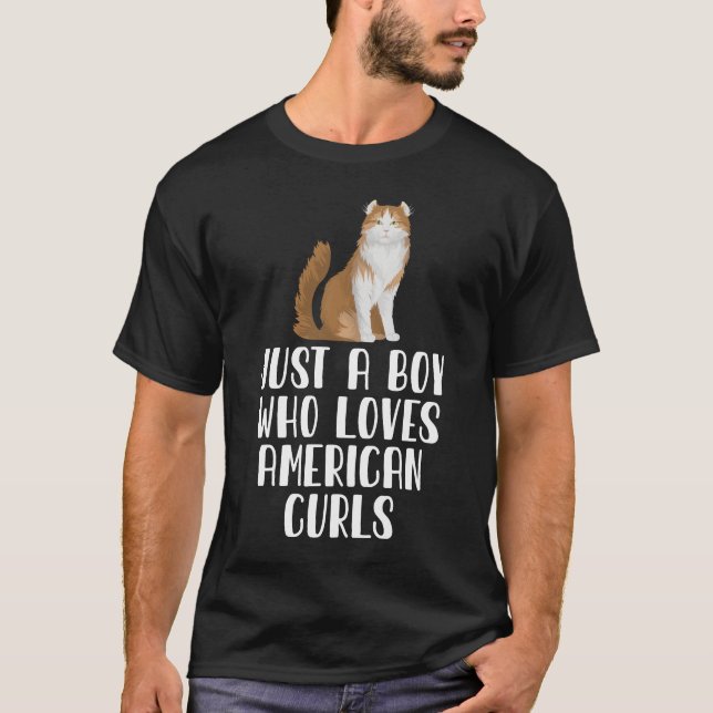 Nur ein Junge, der amerikanische Curls Liebe T-Shirt (Vorderseite)
