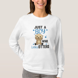 Nur ein Junge, der andere Lieben süß Otter. T-Shirt