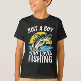 Nur ein Junge, der Angeln liebt Angler's Delight C T-Shirt