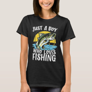 Nur ein Junge, der Angeln liebt Angler's Delight F T-Shirt