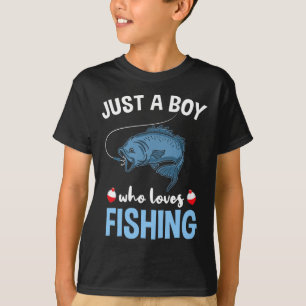 Nur ein Junge, der Angeln liebt T-Shirt