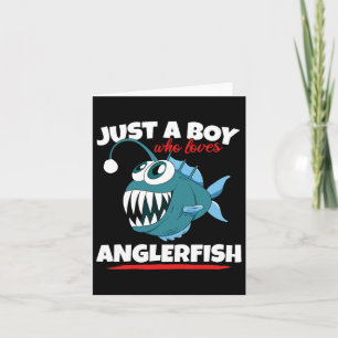 Nur ein Junge, der Angler Fish Funny Fishing Ang L Karte