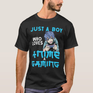 Nur ein Junge, der Anime Liebe und Otaku Anime spi T-Shirt