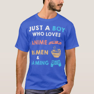 Nur ein Junge, der Anime Ramen und Gaming Funny Li T-Shirt
