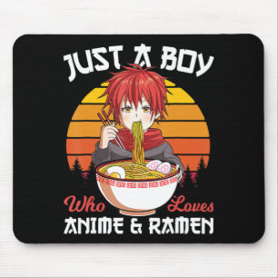 Nur ein Junge, der Anime und Ramen japanischen Ota Mousepad