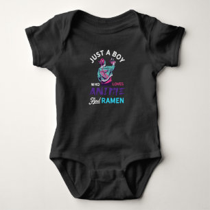 Nur ein Junge, der Anime und Ramen Liebe, Geschenk Baby Strampler