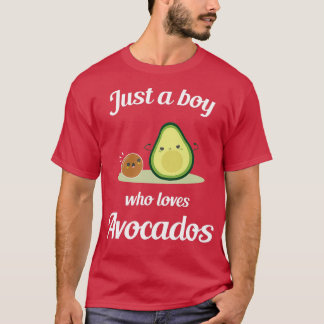 Nur ein Junge, der Avocados Lieben 3 T-Shirt