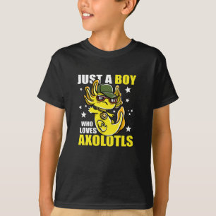 Nur ein Junge, der axolotls Niedliche Kawaii Liebe T-Shirt
