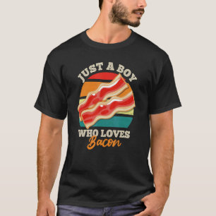 Nur ein Junge, der Bacon Bacon Lieben T-Shirt
