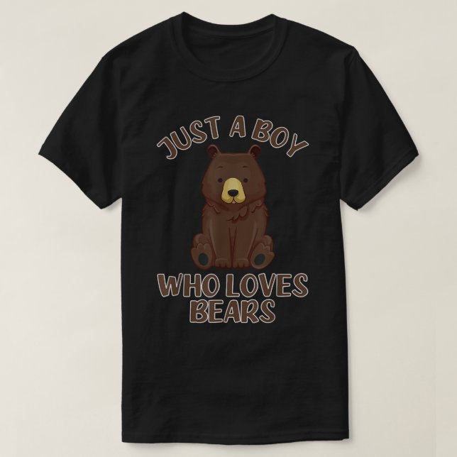 Nur ein Junge, der Bären Liebe - Bär dich drüber T-Shirt (Design vorne)