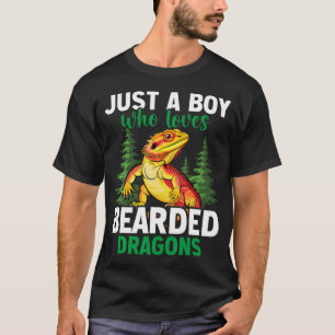 Nur ein Junge, der Bartagamen liebt T-Shirt