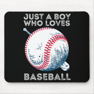 Nur ein Junge, der Baseball Batter Baseball Ball L Mousepad