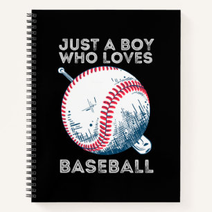Nur ein Junge, der Baseball Liebe Notizbuch