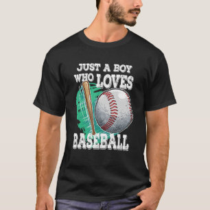Nur ein Junge, der Baseball-Spieler Liebe T-Shirt