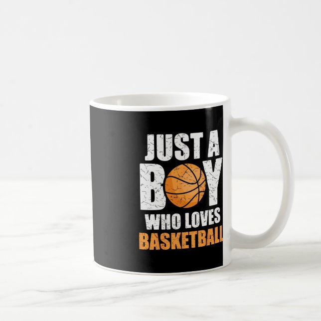 Nur ein Junge, der Basketball Liebe 1 Kaffeetasse (Rechts)