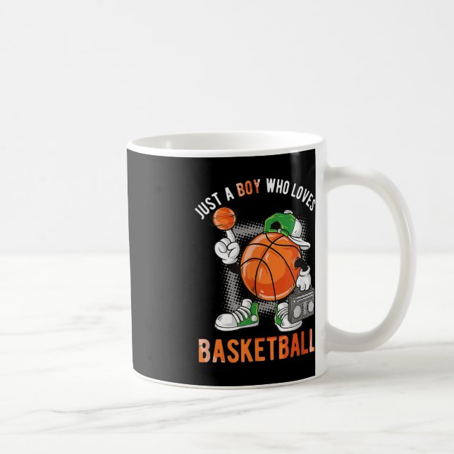 Nur ein Junge, der Basketball Liebe 2 Kaffeetasse (Rechts)