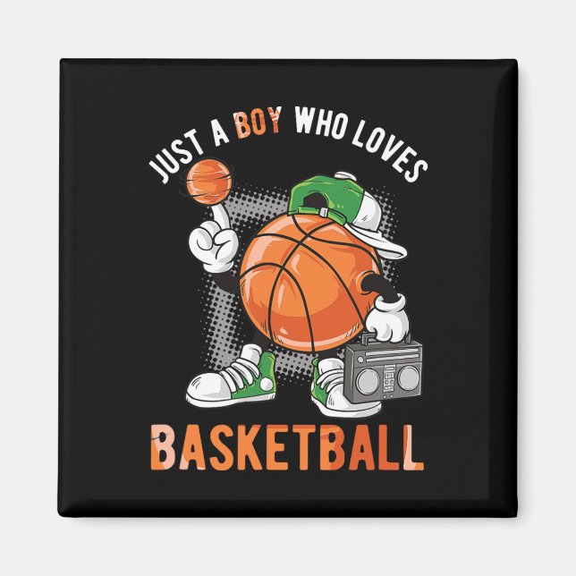 Nur ein Junge, der Basketball Liebe 3 Magnet (Vorne)